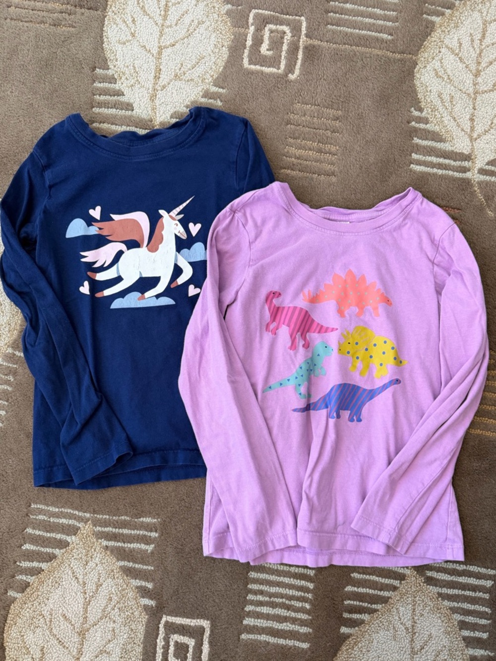 Pair of Hanna Andesson Long Sleeve Shirts